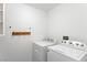 Dedicated laundry room area with full-size washer and dryer at 10021 Skipper Ct, Las Vegas, NV 89117