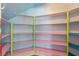 Custom-painted pantry features open shelving at 10021 Skipper Ct, Las Vegas, NV 89117