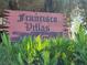 Sign for Francisco Villas Condos with lush landscaping in front at 3168 S Eastern Ave # 45, Las Vegas, NV 89169