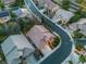 Aerial shot of a Nevada home with a desert landscaped yard on a corner lot, and close to the desert at 1501 Via Salaria Ct, Henderson, NV 89052