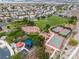 Aerial view of a Nevada neighborhood park with playground, basketball and tennis courts at 1501 Via Salaria Ct, Henderson, NV 89052