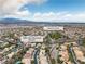 Aerial shot of Nevada neighborhood, close to park with lush green field, under clear skies at 1501 Via Salaria Ct, Henderson, NV 89052