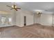Bedroom with carpet, closet, and glass doors leading to an adjacent room at 1501 Via Salaria Ct, Henderson, NV 89052