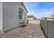 Private backyard patio with brick pavers, perfect for outdoor seating and enjoying the desert sun at 605 Cadence Vista Dr, Henderson, NV 89011