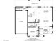 Layout of the first floor, featuring a kitchen, living room, dining room, bedroom, bath, and garage at 10290 Lodge Pine Ave, Las Vegas, NV 89166