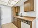 Functional kitchen features updated appliances and ample counter space for meal preparation at 1101 Willow Tree Dr # D, Las Vegas, NV 89128