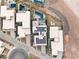 Aerial shot of luxury homes, featuring pools and modern designs at 12 Falling Canyon Ct, Henderson, NV 89011