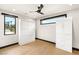 Bedroom with modern murphy bed, built-in wardrobe and a beautiful view at 12 Falling Canyon Ct, Henderson, NV 89011