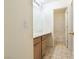 Cozy bathroom with a vanity, sink, mirror and shower with great lighting at 1212 Equator Ave, North Las Vegas, NV 89032