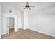 Empty bedroom with hardwood floors and a large closet at 125 Firecreek Cir, Las Vegas, NV 89107