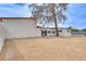 Backyard featuring desert landscaping, neutral stucco exterior and sliding glass door at 1400 Cottonwood Pl, Las Vegas, NV 89104