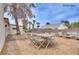 Backyard featuring desert landscaping, a patio, and outdoor seating at 1400 Cottonwood Pl, Las Vegas, NV 89104