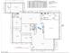 Detailed floor plan showcasing the layout of the bedrooms, kitchen, and bathrooms at 1400 Cottonwood Pl, Las Vegas, NV 89104