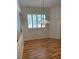 Hardwood floors and window shutters in the dining area at 2260 Rugged Mesa Dr, Laughlin, NV 89029