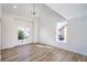 Bright living room with vaulted ceiling, and luxury wood flooring at 2727 Scotch Heather St, Las Vegas, NV 89142