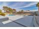 Large backyard with a pool, fire pit, and plenty of space at 2749 Horseshoe Dr, Las Vegas, NV 89120