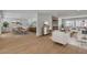Bright and open living area with a dining space that features modern furniture and decor at 2749 Horseshoe Dr, Las Vegas, NV 89120
