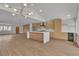 Open floor plan with modern lighting, a spacious kitchen island and ample room for entertaining at 2749 Horseshoe Dr, Las Vegas, NV 89120