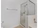 Bathroom showcases a glass shower and a tile surround at 2975 Bluegrass Ln # 811, Henderson, NV 89074