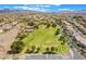 A community park aerial view showcases walking and tennis areas plus lush landscaping at 3057 Sunrise Heights Dr, Henderson, NV 89052