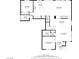 Detailed first-floor layout showcasing the kitchen, living room, bedrooms, and bathrooms of the property at 3525 Dover Bay St, Las Vegas, NV 89129