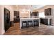 Modern kitchen with a large kitchen island and sleek, black appliances at 363 Terrill Ave, Las Vegas, NV 89183