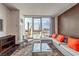 Inviting living room featuring modern decor and stunning views of the city skyline at 4381 W Flamingo Rd # 2308, Las Vegas, NV 89103