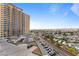 Elevated view of the city with an expansive parking lot and RV spaces nearby at 8255 Las Vegas Blvd # 802, Las Vegas, NV 89123