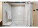 A close up of the soaking tub and shower in this bright bathroom at 8255 Las Vegas Blvd # 802, Las Vegas, NV 89123