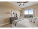 Inviting bedroom features stylish decor, comfortable bed, and scenic views for a restful experience at 8255 Las Vegas Blvd # 802, Las Vegas, NV 89123
