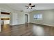 Large bedroom with hardwood flooring, vaulted ceilings, and lots of natural light at 8287 Lincoln Valley St, Las Vegas, NV 89123