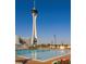 Rooftop pool with views of the Stratosphere tower at 200 W Sahara Ave # 3412, Las Vegas, NV 89102