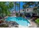 Large backyard pool and patio area, perfect for outdoor entertaining at 2812 Shadow Creek Cir, Las Vegas, NV 89117