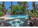 Inviting backyard pool and spa, perfect for relaxing or entertaining guests at 2812 Shadow Creek Cir, Las Vegas, NV 89117