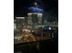 Nighttime cityscape view with vibrant fireworks, creating a captivating scene from the balcony at 4471 Dean Martin Dr # 1707, Las Vegas, NV 89103