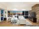 Contemporary living room featuring stylish furniture, floor-to-ceiling windows showcasing city views, and modern decor at 4471 Dean Martin Dr # 1707, Las Vegas, NV 89103
