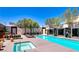 Poolside lounge with cabanas, spa, and comfortable seating, ideal for relaxation and entertainment at 4471 Dean Martin Dr # 1707, Las Vegas, NV 89103