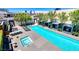 Relaxing pool area with lounge chairs, cabanas, and a spa, perfect for outdoor enjoyment at 4471 Dean Martin Dr # 1707, Las Vegas, NV 89103