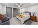 Comfortable bedroom with neutral decor and stylish furnishings at 4557 E Cactus Canyon Dr, Pahrump, NV 89061