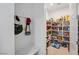 Walk-in pantry with ample shelving for organized food storage at 4557 E Cactus Canyon Dr, Pahrump, NV 89061