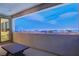 This covered balcony has great sunset views and plenty of space for entertaining at 472 Windstone Crest Ave, Las Vegas, NV 89138