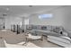 Upstairs living area featuring a sectional sofa, a minimalist design, and a bright atmosphere at 472 Windstone Crest Ave, Las Vegas, NV 89138