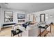 Cozy living room with a modern fireplace, TV, and comfortable seating at 472 Windstone Crest Ave, Las Vegas, NV 89138