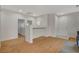 View of the open concept living area featuring hardwood floors and high ceilings at 5033 Wild Buffalo Ave, Las Vegas, NV 89131