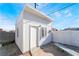 Exterior view of the pool house in the backyard at 6425 Evergreen Ave, Las Vegas, NV 89107