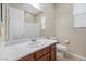 Bathroom featuring a single vanity, toilet, and tile flooring at 732 Rosewater Dr, Henderson, NV 89011