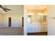 Bathroom featuring double sinks and modern vanity at 1931 Rose Ct, Pahrump, NV 89048