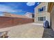 View of a backyard with rock landscaping and privacy walls at 2641 Vendange Pl, Henderson, NV 89044