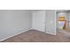 Carpeted bedroom with closet space and views of the neighborhood at 2641 Vendange Pl, Henderson, NV 89044