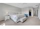 Tranquil bedroom retreat featuring carpet flooring, a walk-in closet, and ample natural light at 2641 Vendange Pl, Henderson, NV 89044